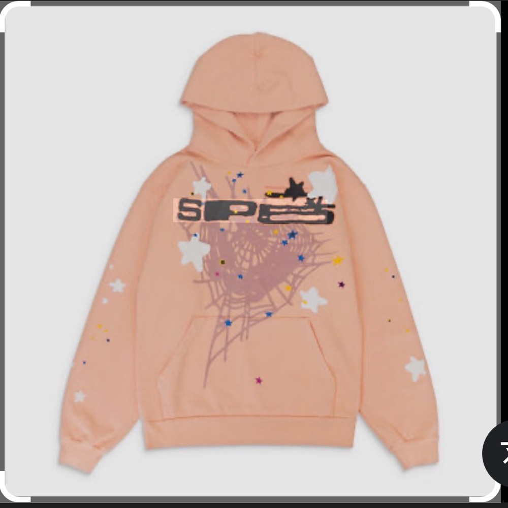 Peach Graphic Hoodie